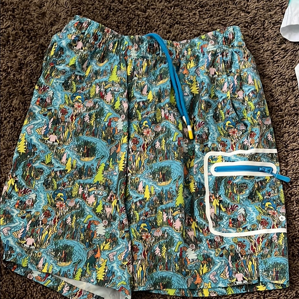 Colorful Patterned Swim Shorts